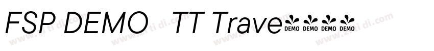 FSP DEMO   TT Trave字体转换